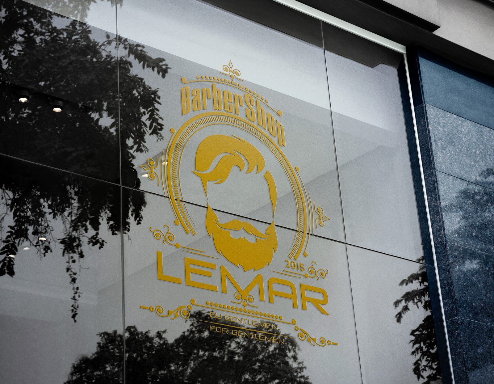 Sticker van Barbershop LeMar