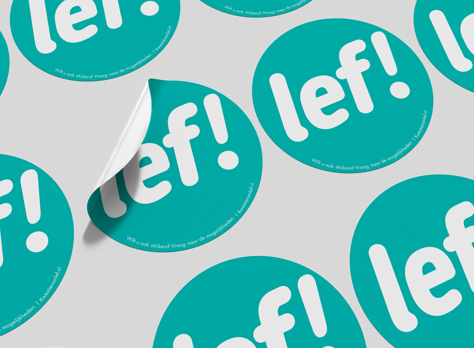 Stickervel van Kwestievanlef