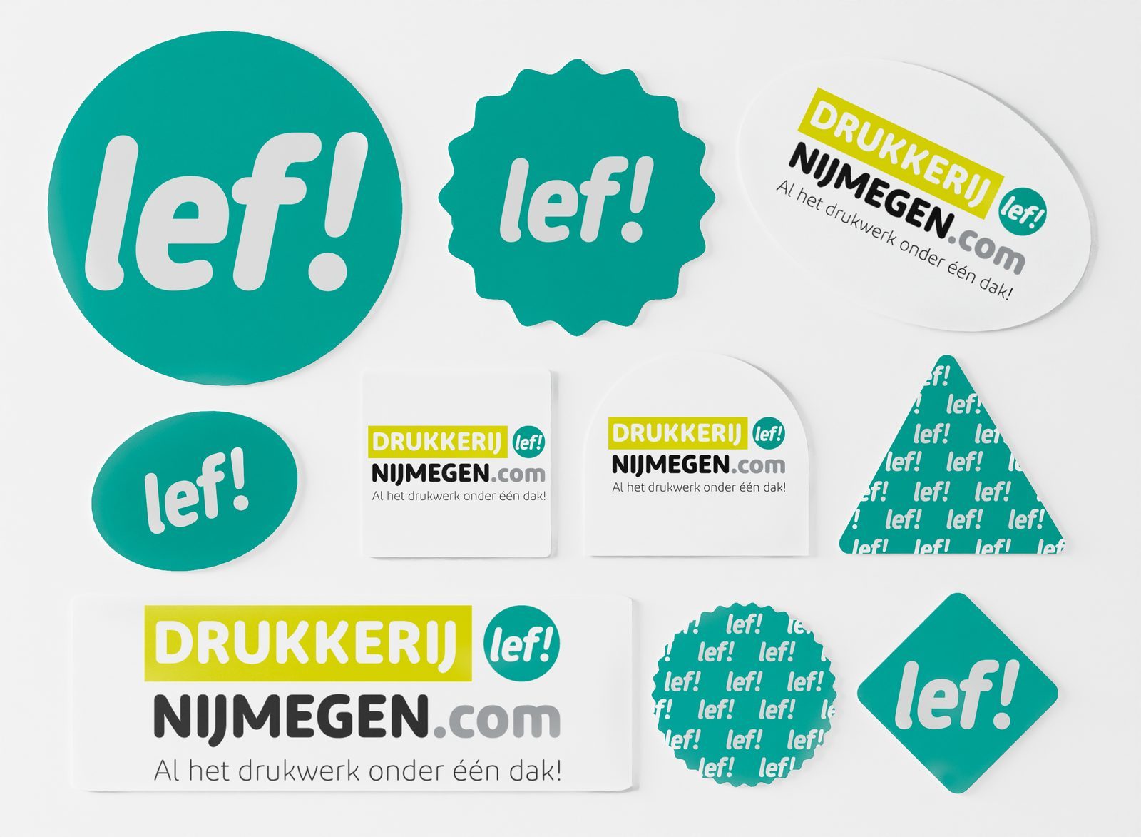 Stickervel met verschillende stickers