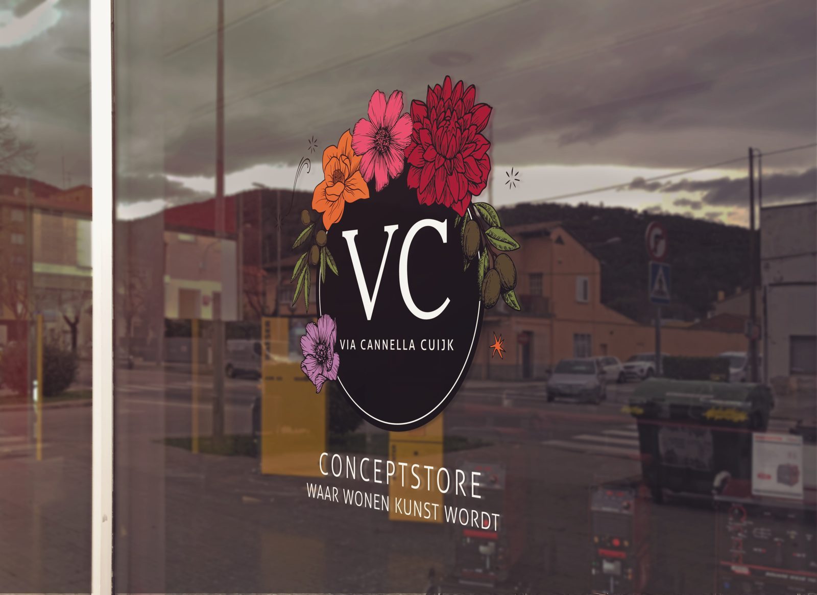 Vinylsticker van VC Concept Store
