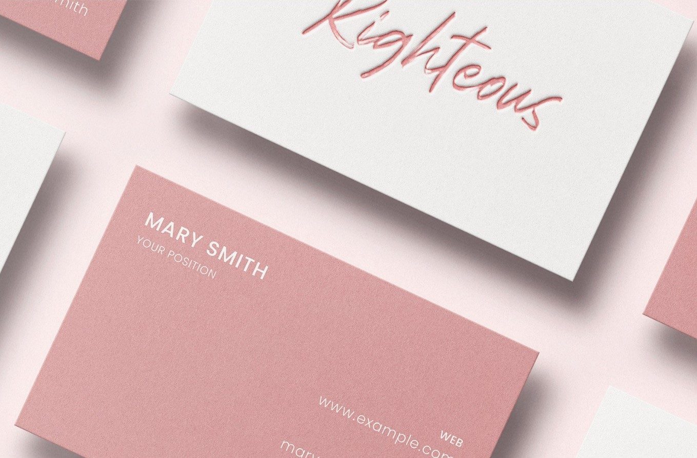 Luxe visitekaartje met letterpress