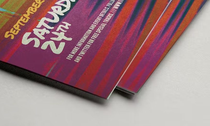 Multiloft visitekaartje met gekleurde zijkant
